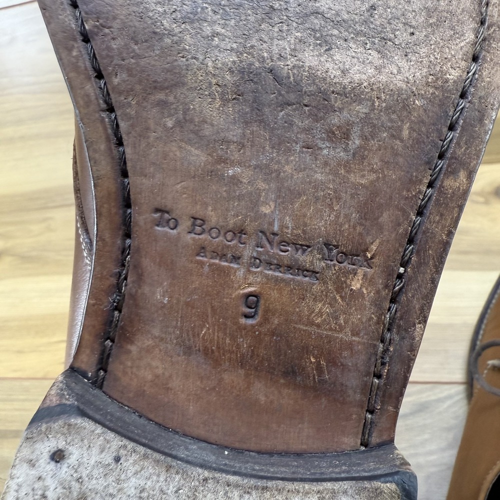 Too Boot New York 9 Adam Derrick Walnut Leather Dress Oxfords - Picture 10 of 12